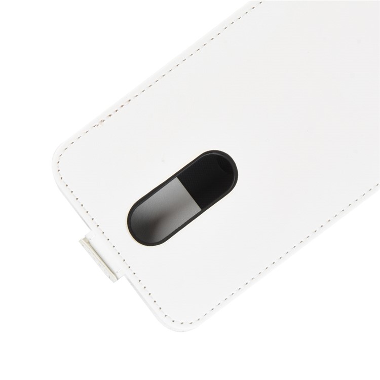 Crazy Horse Skin Leather Vertical Flip Case for Xiaomi Redmi 8 - White-4