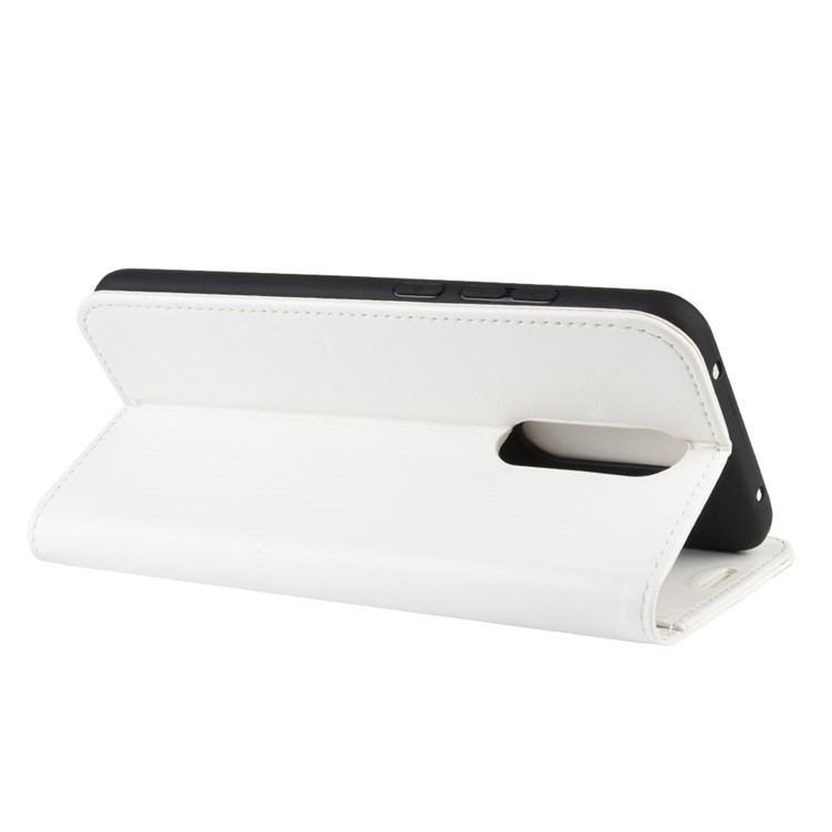 Crazy Horse Skin Wallet Leather Stand Case Shell for Xiaomi Redmi 8 - White-8
