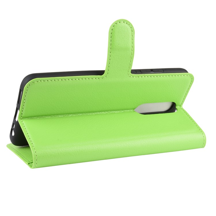 Litchi Skin Wallet Leather Cool Stand Case for Xiaomi Redmi 8 - Green-6