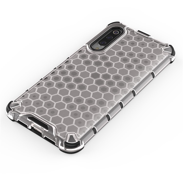 Honeycomb Pattern Shock-proof TPU + PC Hybrid Case for Xiaomi Mi 9 Pro - White-7