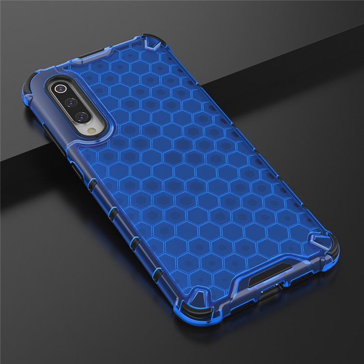 Honeycomb Pattern Shock-prooble TPU + PC Гибридный Корпус Для Xiaomi Mi 9 Pro - Синий-4