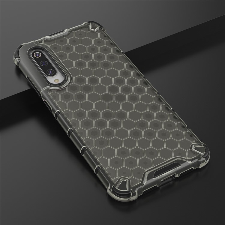 Honeycomb Pattern Shock-proof TPU + PC Hybrid Case for Xiaomi Mi 9 Pro - Black-4