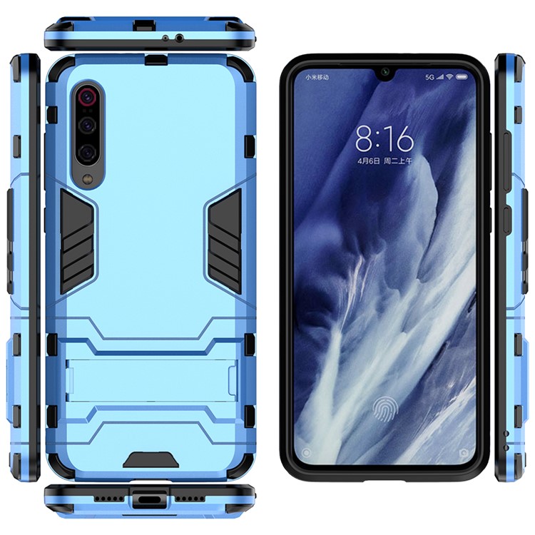 PC + TPU Cool Case with Kickstand for Xiaomi Mi 9 Pro - Baby Blue-3