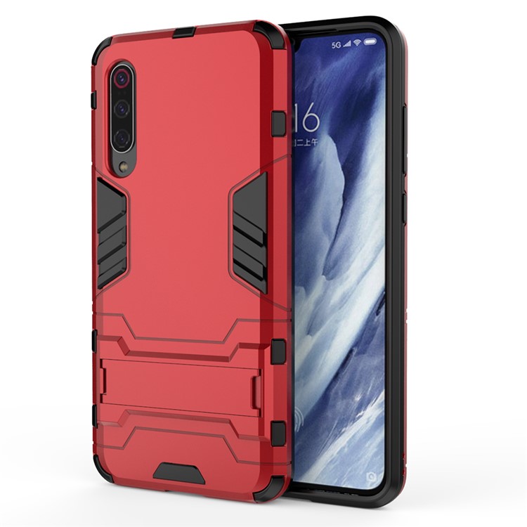 PC + TPU Cool Case with Kickstand for Xiaomi Mi 9 Pro - Red-2