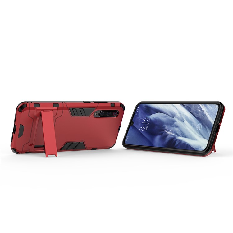 PC + TPU Cool Case with Kickstand for Xiaomi Mi 9 Pro - Red-4