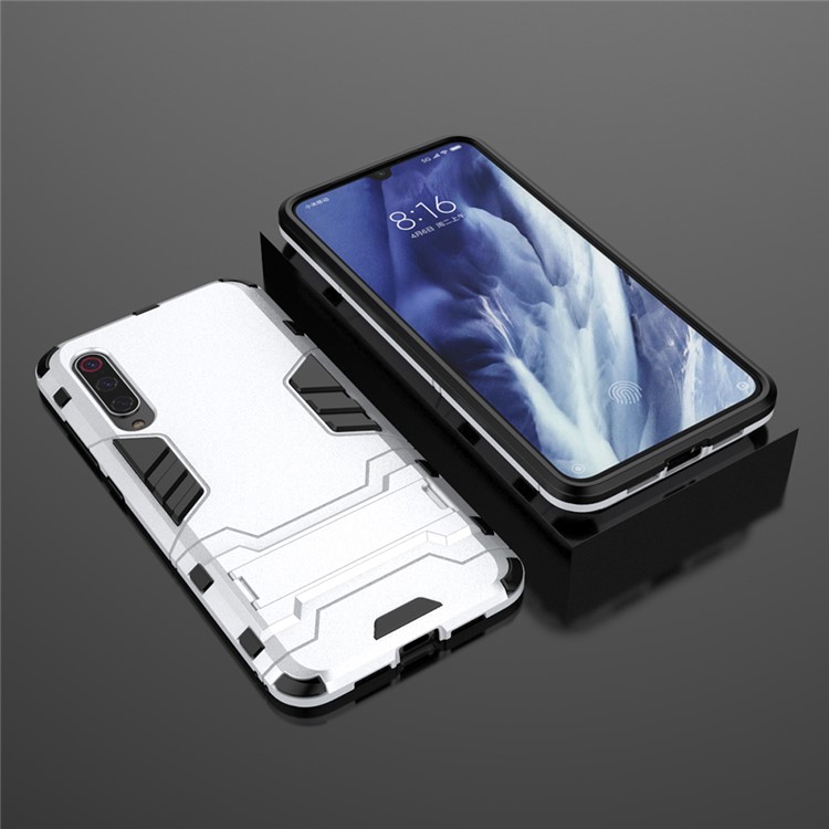 PC + TPU Cool Case with Kickstand for Xiaomi Mi 9 Pro - White-2