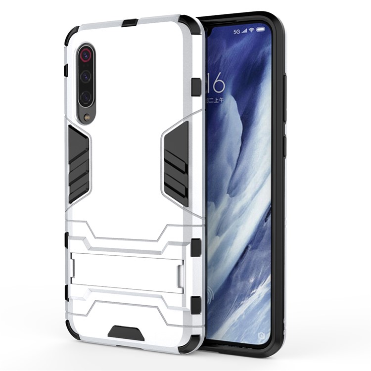 PC + TPU Cool Case with Kickstand for Xiaomi Mi 9 Pro - White-3
