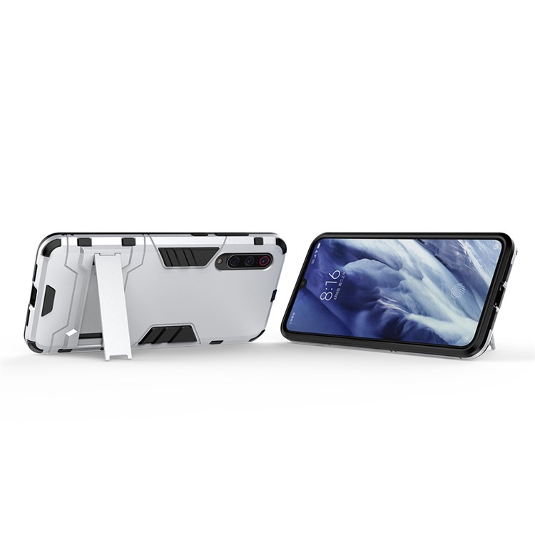 PC + TPU Cool Case with Kickstand for Xiaomi Mi 9 Pro - White-5