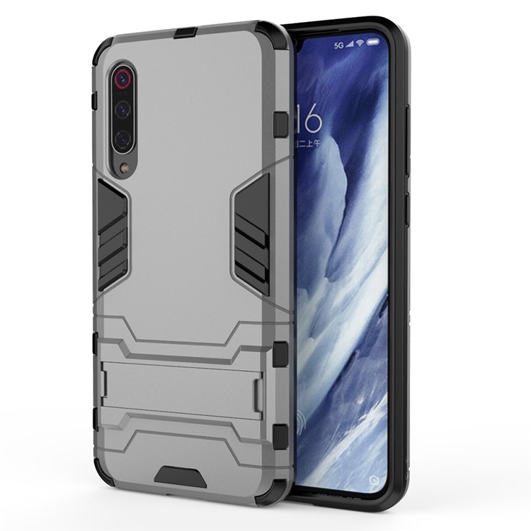 PC + TPU Cool Case with Kickstand for Xiaomi Mi 9 Pro - Grey-2
