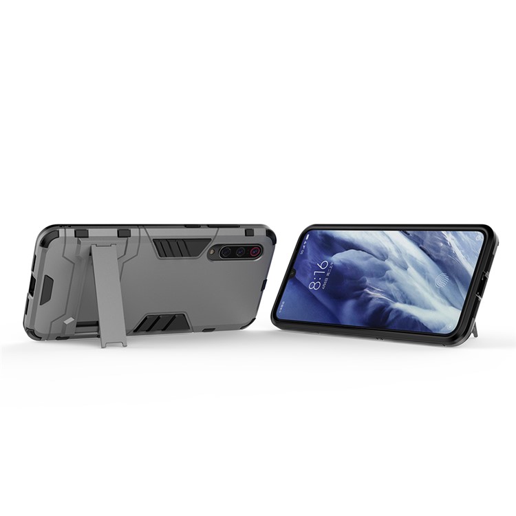 PC + TPU Cool Case with Kickstand for Xiaomi Mi 9 Pro - Grey-4