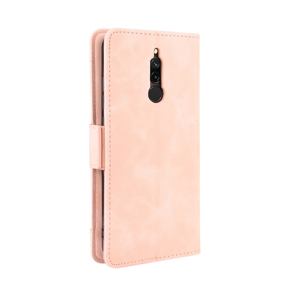 Wallet Stand Leather Protective Phone Case with Multiple Card Slots for Xiaomi Redmi 8 - Pink-5