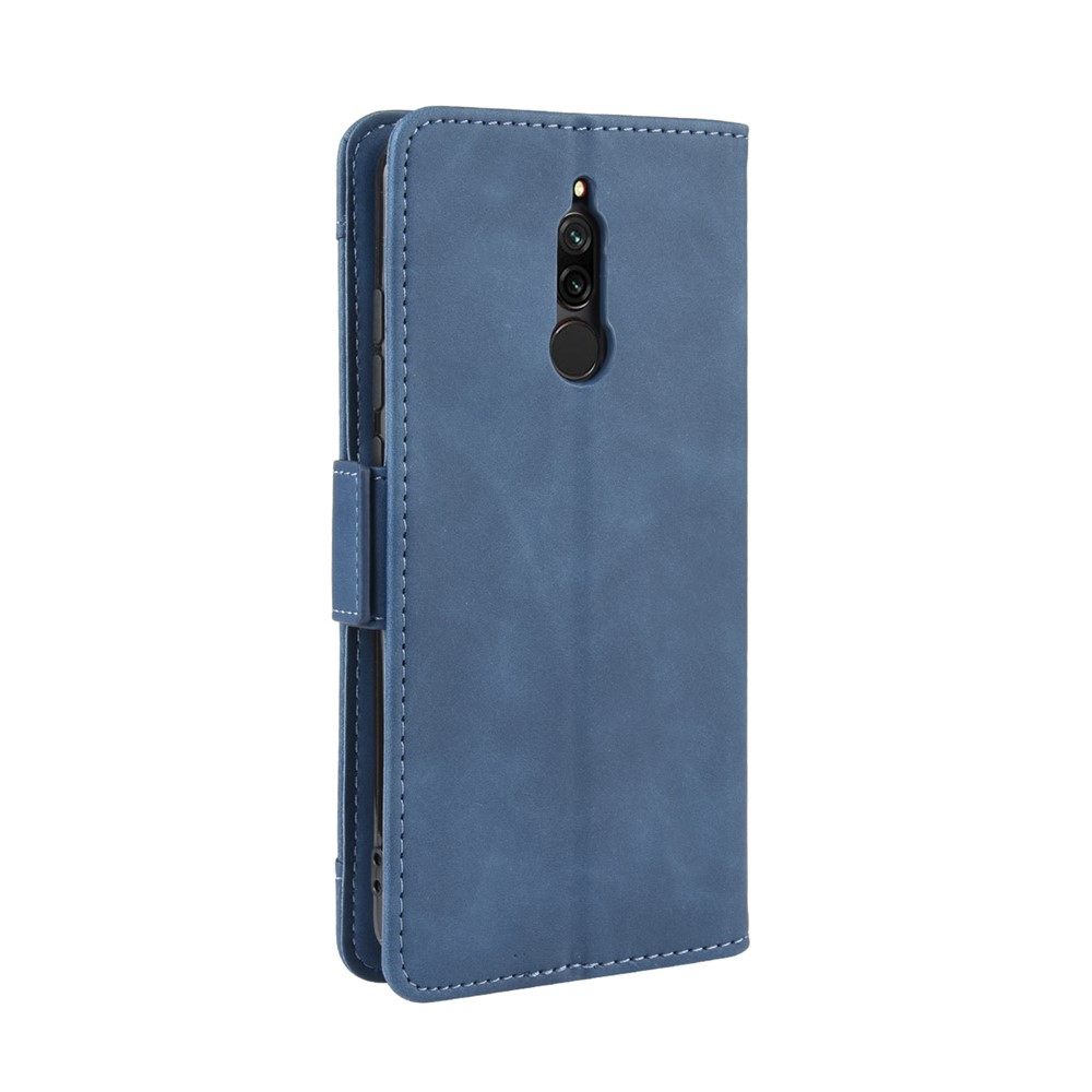 Wallet Stand Leather Protective Phone Case with Multiple Card Slots for Xiaomi Redmi 8 - Blue-5