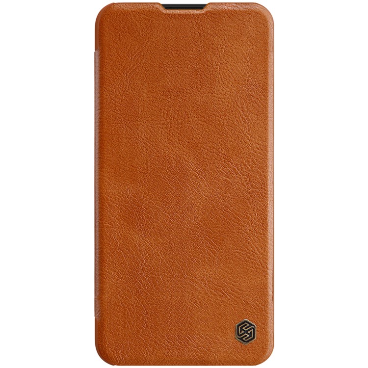 NILLKIN Qin Series Leather Card Holder Case for Xiaomi Redmi 8 - Brown-1
