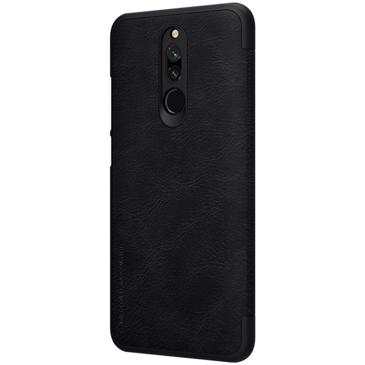 NILLKIN Qin Series Leather Card Holder Case for Xiaomi Redmi 8 - Black-3