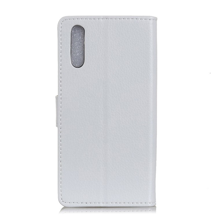 Litchi Skin Leather Wallet Case for Xiaomi Mi 9 Pro 5G / Mi 9 Pro - White-3