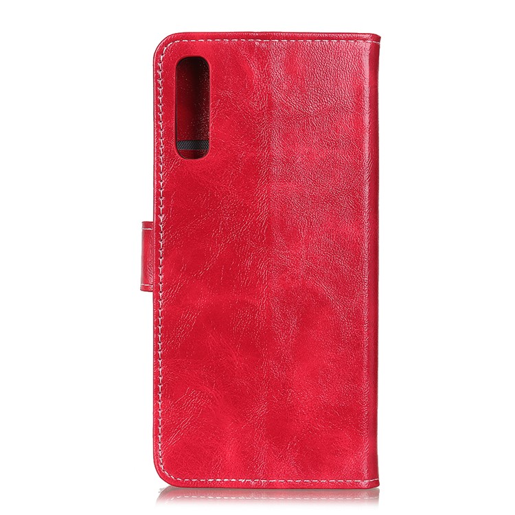 Crazy Horse Leather Wallet Stand Case for Xiaomi Mi 9 Pro 5G / Mi 9 Pro - Red-3