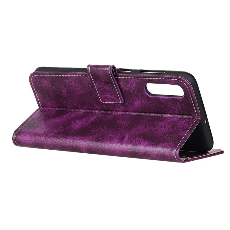 Crazy Horse Leather Wallet Stand Case for Xiaomi Mi 9 Pro 5G / Mi 9 Pro - Purple-4