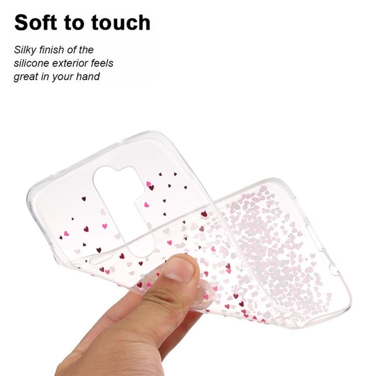 Pattern Printing TPU Back Shell for Xiaomi Redmi Note 8 Pro - Love Hearts-5