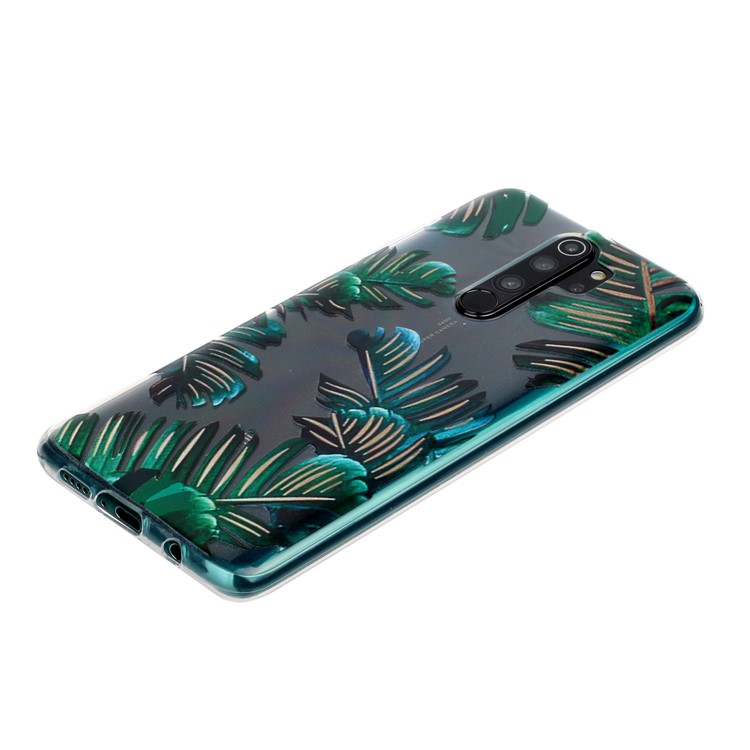 Pattern Printing TPU Back Shell for Xiaomi Redmi Note 8 Pro - Banana Leaves-4