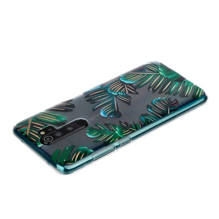 Pattern Printing TPU Back Shell for Xiaomi Redmi Note 8 Pro - Banana Leaves-5