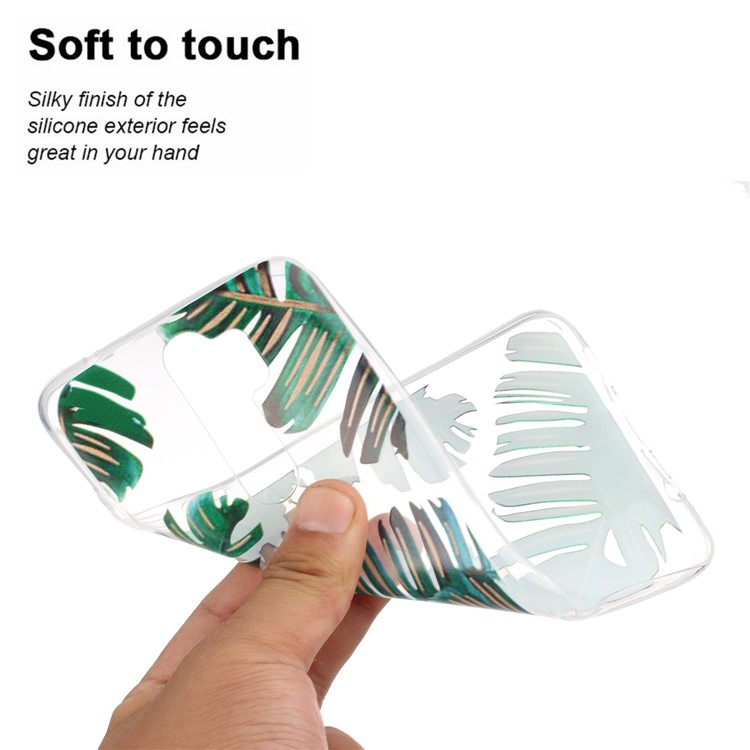 Pattern Printing TPU Back Shell for Xiaomi Redmi Note 8 Pro - Banana Leaves-6