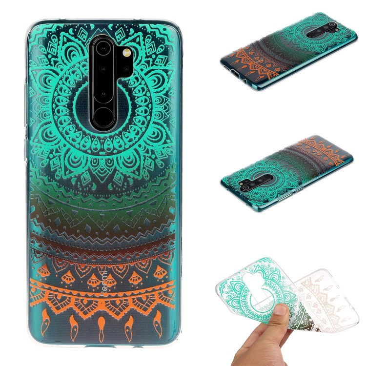 Pattern Printing TPU Back Shell for Xiaomi Redmi Note 8 Pro - Malanda Flowers-1