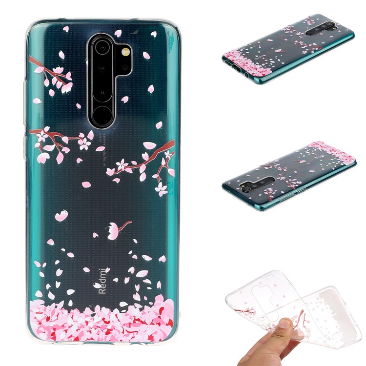 Pattern Printing TPU Back Shell for Xiaomi Redmi Note 8 Pro - Petals-1