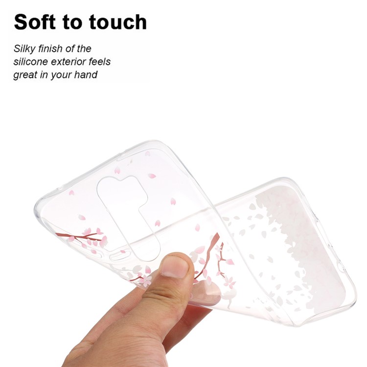 Pattern Printing TPU Back Shell for Xiaomi Redmi Note 8 Pro - Petals-5