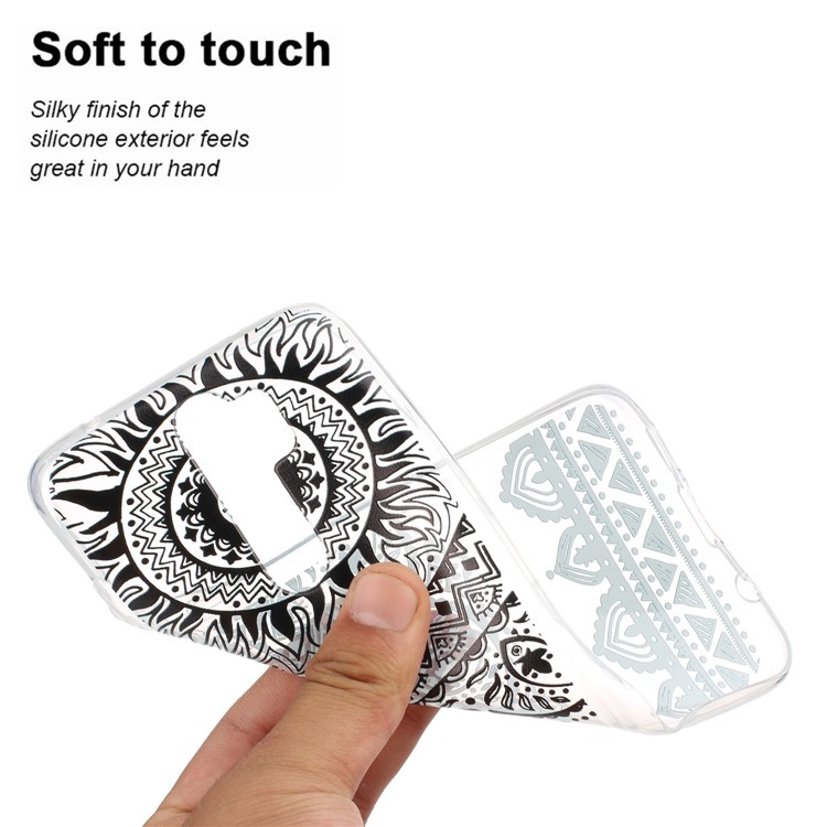 Pattern Printing TPU Back Shell for Xiaomi Redmi Note 8 Pro - Black Malanda Flower-6