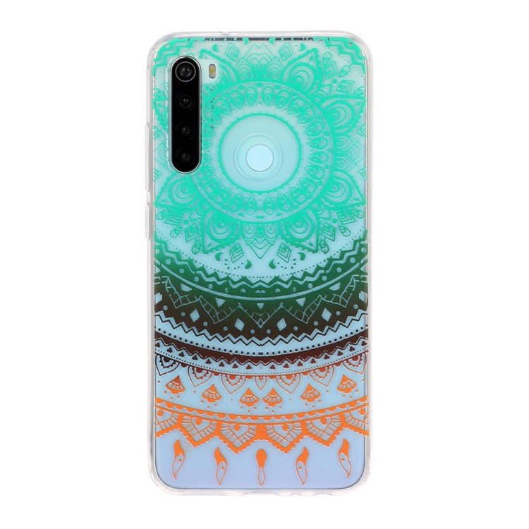 Pattern Printing TPU Back Case for Xiaomi Redmi Note 8 - Colorful Malanda Flower-2