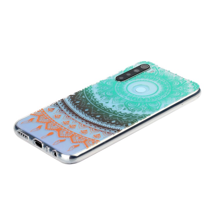 Pattern Printing TPU Back Case for Xiaomi Redmi Note 8 - Colorful Malanda Flower-3
