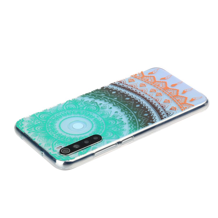 Pattern Printing TPU Back Case for Xiaomi Redmi Note 8 - Colorful Malanda Flower-4