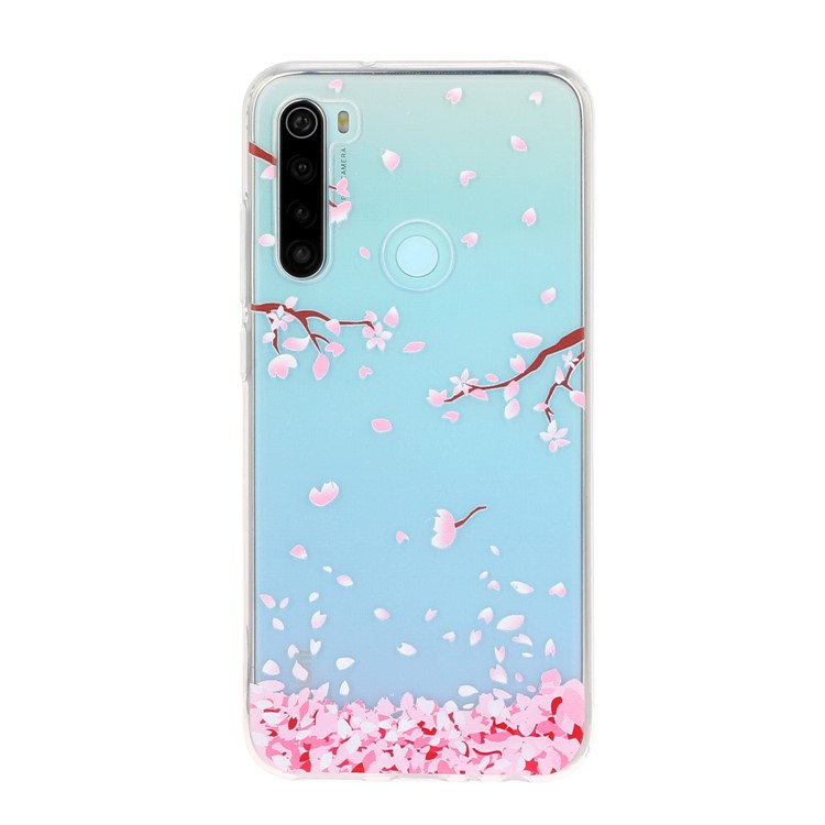 Pattern Printing TPU Back Case for Xiaomi Redmi Note 8 - Petals-2
