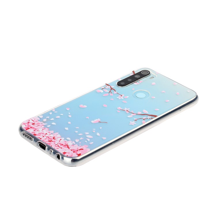 Pattern Printing TPU Back Case for Xiaomi Redmi Note 8 - Petals-3
