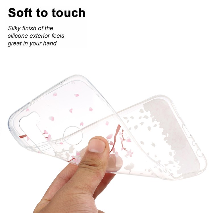 Pattern Printing TPU Back Case for Xiaomi Redmi Note 8 - Petals-5