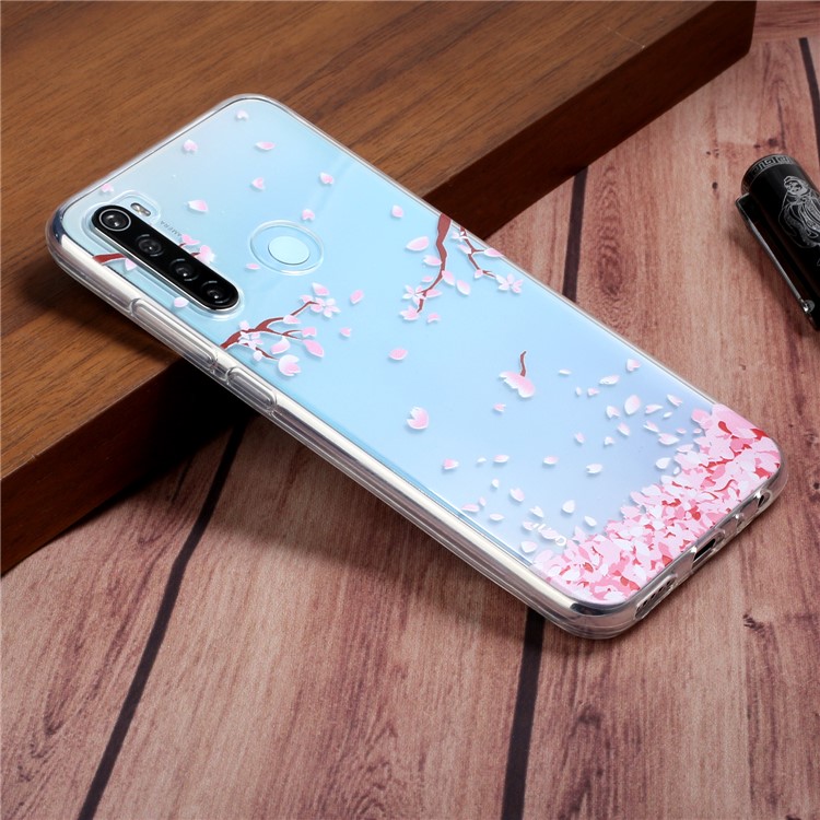 Pattern Printing TPU Back Case for Xiaomi Redmi Note 8 - Petals-6