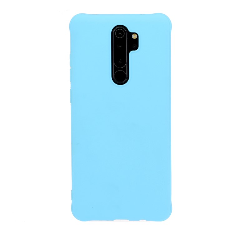 shockproof Pure Color Soft Matte TPU Phone Cover for Xiaomi Redmi Note 8 Pro - Baby Blue-1