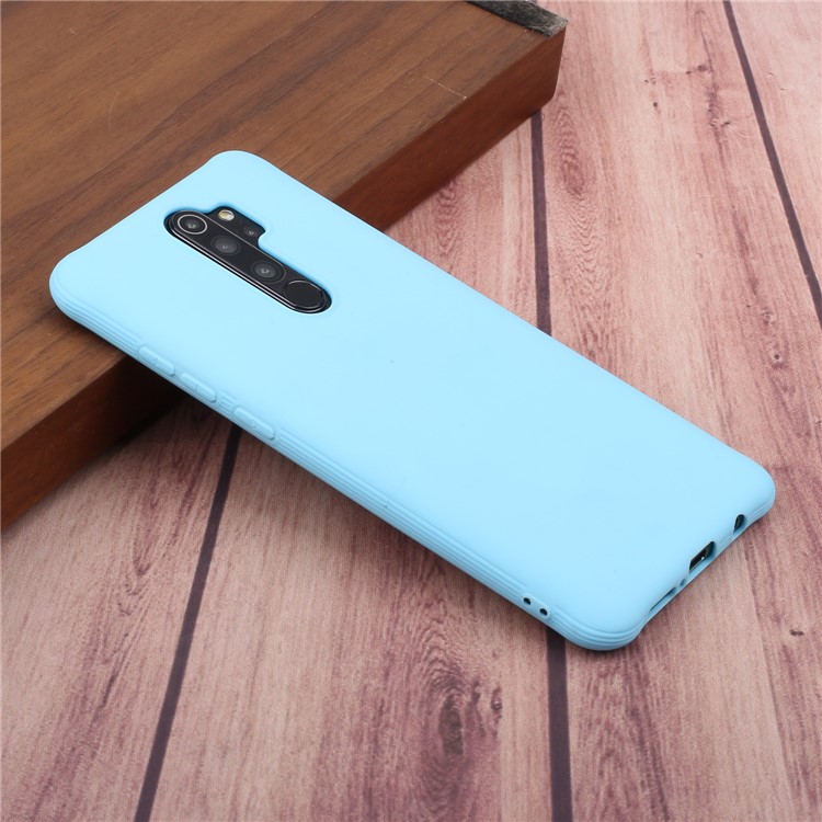 shockproof Pure Color Soft Matte TPU Phone Cover for Xiaomi Redmi Note 8 Pro - Baby Blue-5