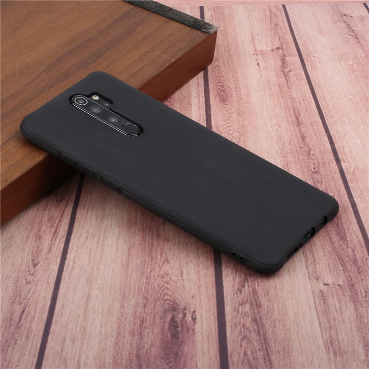 shockproof Pure Color Soft Matte TPU Phone Cover for Xiaomi Redmi Note 8 Pro - Black-5