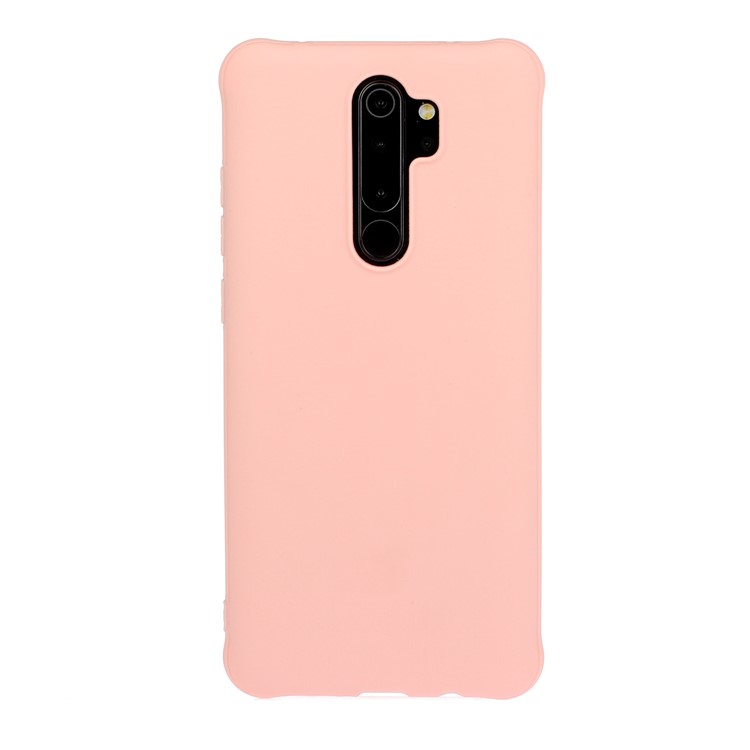 shockproof Pure Color Soft Matte TPU Phone Cover for Xiaomi Redmi Note 8 Pro - Pink-1
