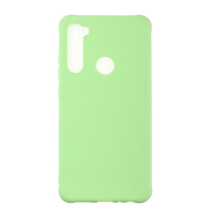 Shockproof Pure Color Matte TPU Phone Shell Casing for Xiaomi Redmi Note 8 - Green-1