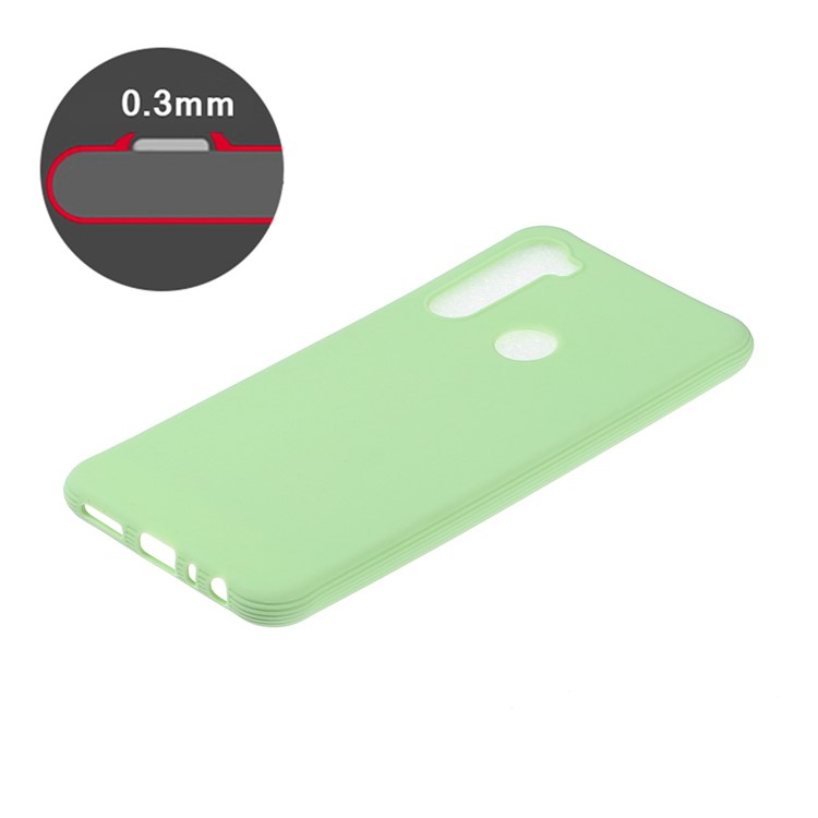 Shockproof Pure Color Matte TPU Phone Shell Casing for Xiaomi Redmi Note 8 - Green-4