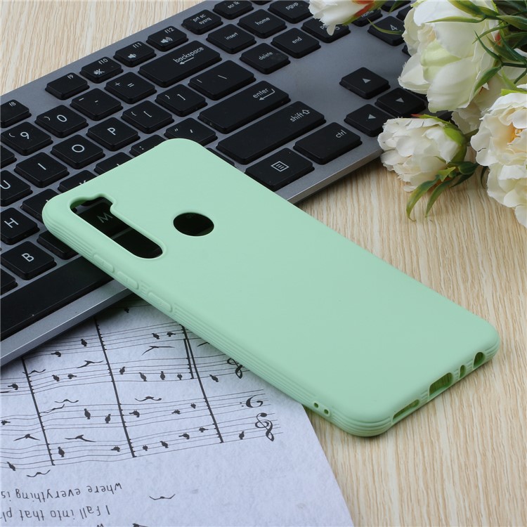 Shockproof Pure Color Matte TPU Phone Shell Casing for Xiaomi Redmi Note 8 - Green-5