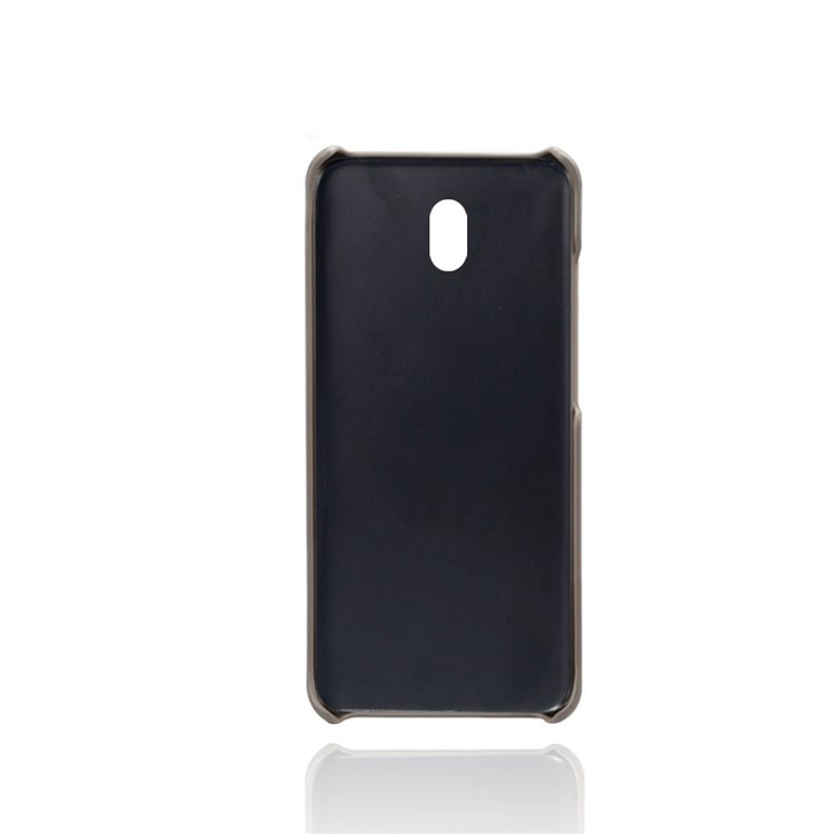 KSQ Double Card Slots PU Leather Coated Hard PC Case for Xiaomi Redmi 8A - Grey-3