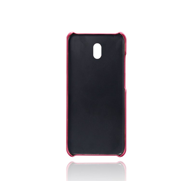 KSQ Double Card Slots PU Leather Coated Hard PC Case for Xiaomi Redmi 8A - Rose-3