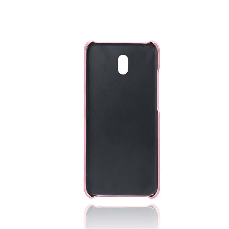 KSQ Double Card Slots PU Leather Coated Hard PC Case for Xiaomi Redmi 8A - Rose Gold-3