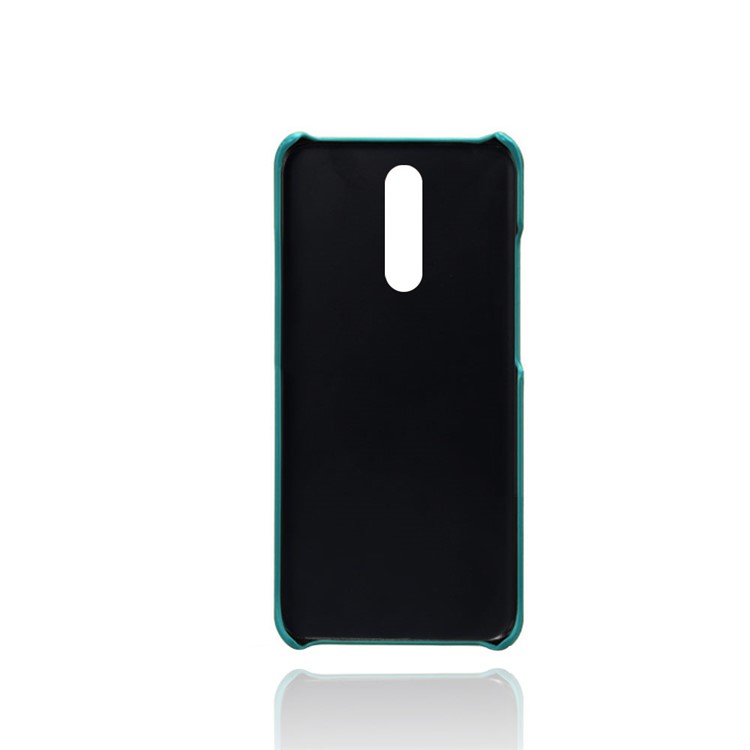 KSQ Double Card Slots PU Leather Coated Hard PC Shell for Xiaomi Redmi 8 - Baby Blue-3