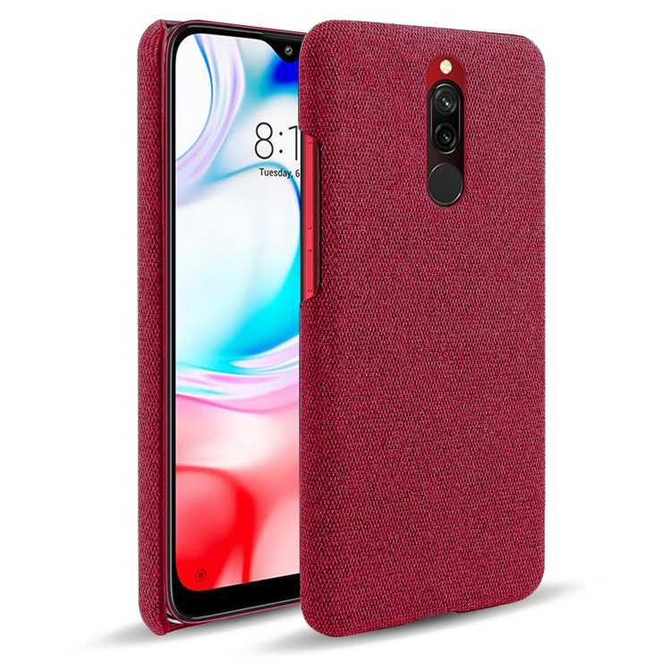 KSQ Cloth + PC Mobile Protective Phone Case Cover for Xiaomi Redmi 8 - Red-1