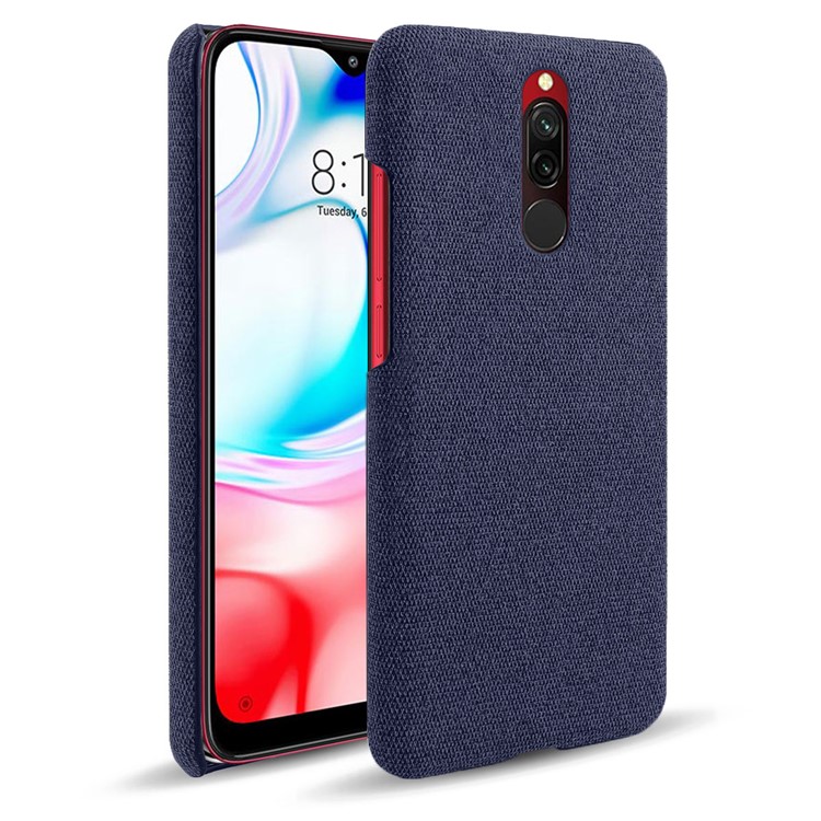 KSQ Cloth + PC Mobile Protective Phone Case Cover for Xiaomi Redmi 8 - Dark Blue-1
