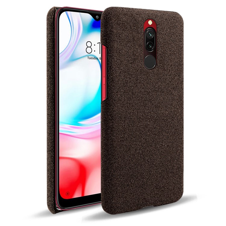 KSQ Cloth + PC Mobile Protective Phone Case Cover for Xiaomi Redmi 8 - Brown-1